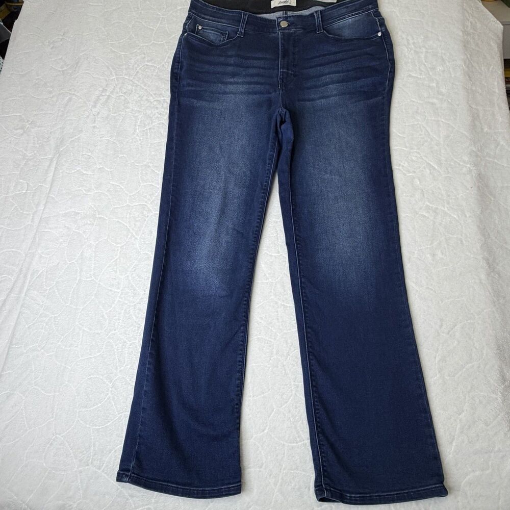 Angels Forever Young Jeans Women's 18W Dark Blue Denim 360 Sculpt Mini  Boot